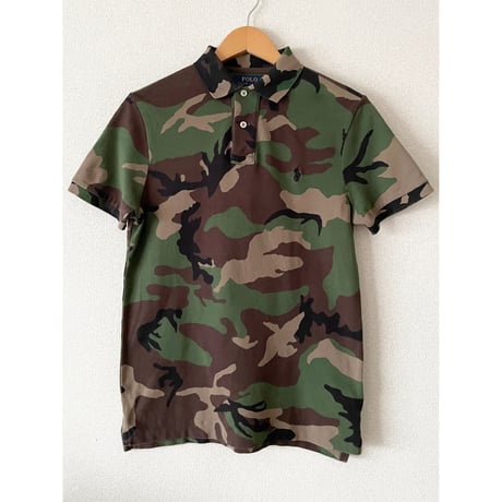 USED POLO ラルフローレン CUSTOM SLIM FIT ポロシャツ S