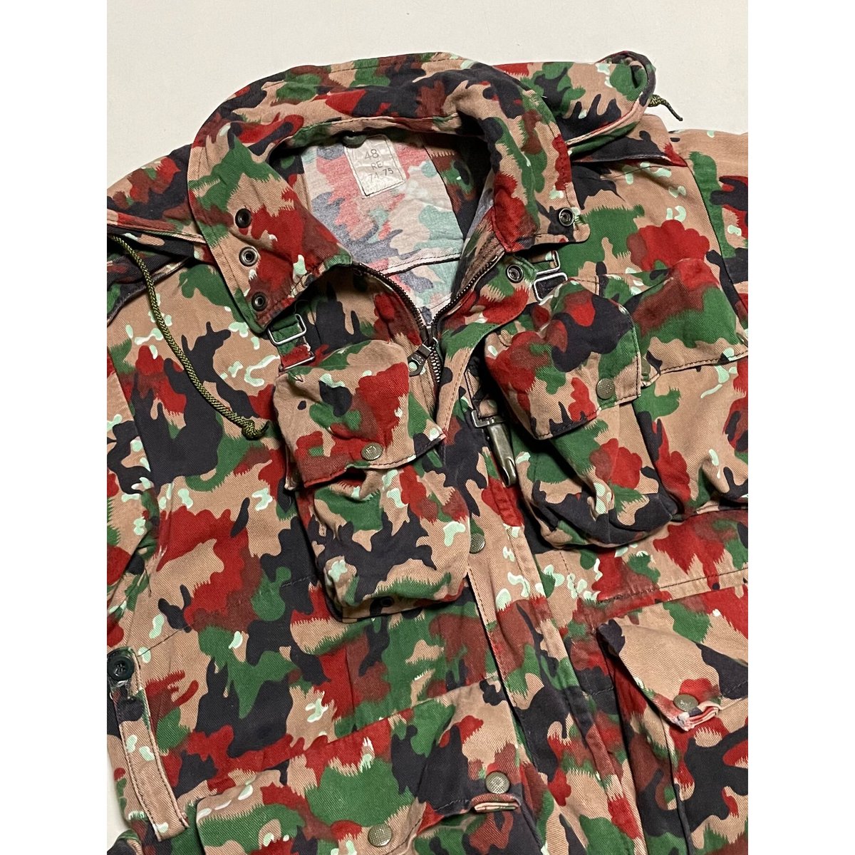 スイス軍　M70アルペンカモ　XLサイズ　84-54 70's スイス軍M70 アルペンカモパンツ - Fresh Service