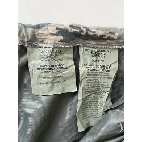 USED US AIRFORCE GEN3 APECS デジタルタイガー　ゴアテックスパンツ L-R