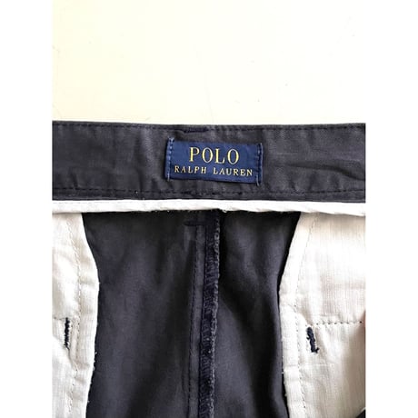 USED POLO ラルフローレン ツータックチノショーツ NVY 34
