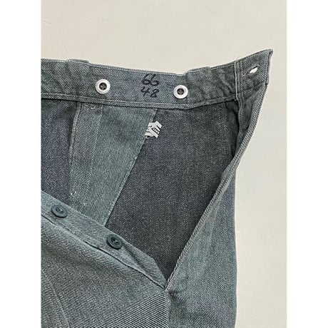 USED スイス軍　デニムワークパンツ 36/28相当 55