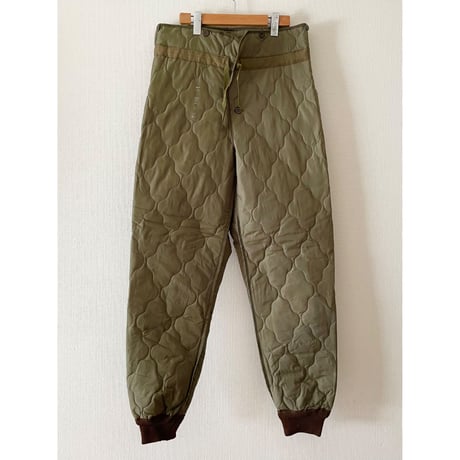 DEAD STOCK チェコ軍　キルティングライナーパンツ　大きめサイズ　デッドストック 1
