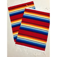 エルパソサドルブランケット サラペ ランチョンマット RED