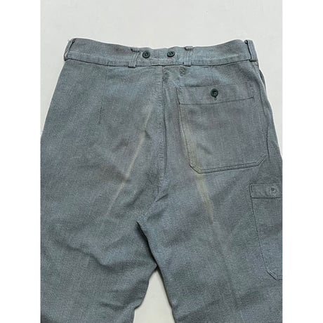 USED スイス軍　デニムワークパンツ 34/30相当 24
