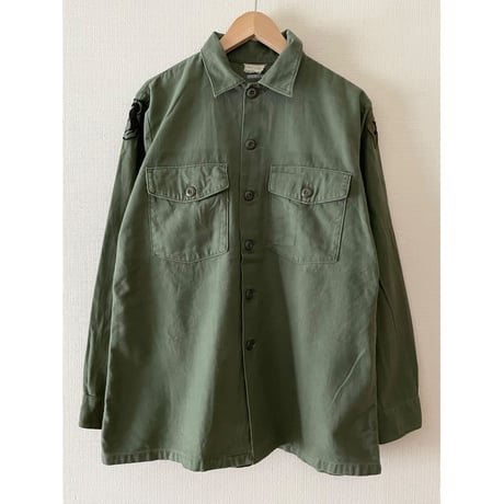 VINTAGE 70's OG107 ユーティリティシャツ 4th 16 1/2×34