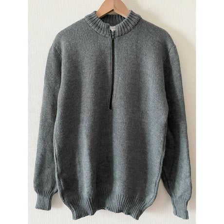 USED スイス軍　ハーフZIP セーター 48