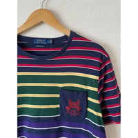 USED POLO ラルフローレン ボーダーポケットT L