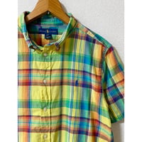 USED Ralph Lauren  マドラスチェックシャツ　ボーイズXL
