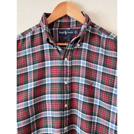 USED 90's Ralph Lauren ネルシャツ L BLAKE