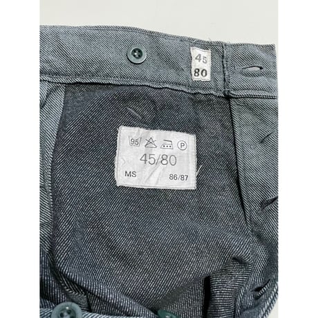 USED 80's スイス軍　デニムワークパンツ　後期型 45/80