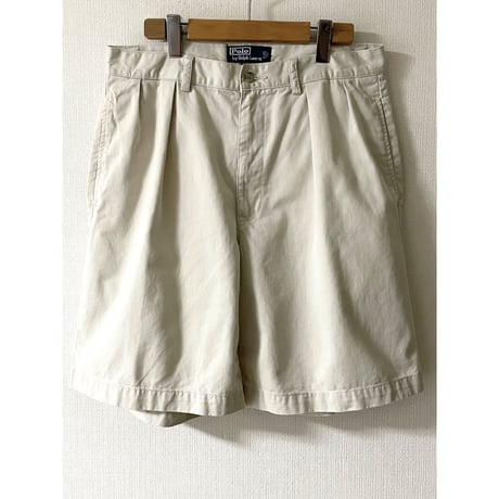 USED POLOラルフローレン ツータックチノショーツ TYLER 33