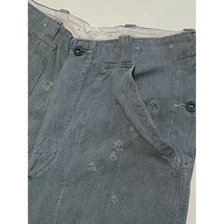 USED スイス軍　デニムワークパンツ 36/28相当 42