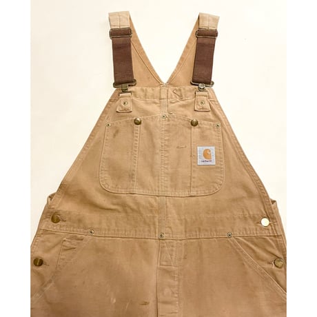 USED Carhartt 80's カーハート ダブルニーオーバーオール　アメリカ製 36/32