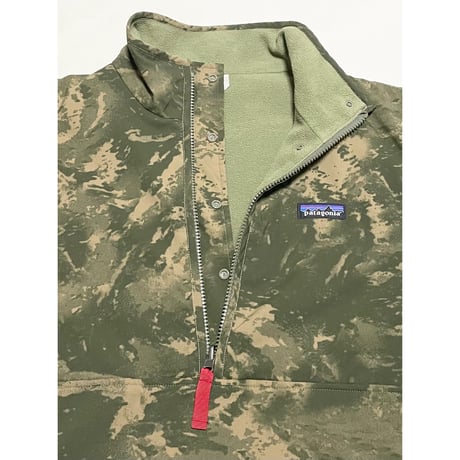 USED patagonia リバーシブルスナップT フリースグリセード Sサイズ