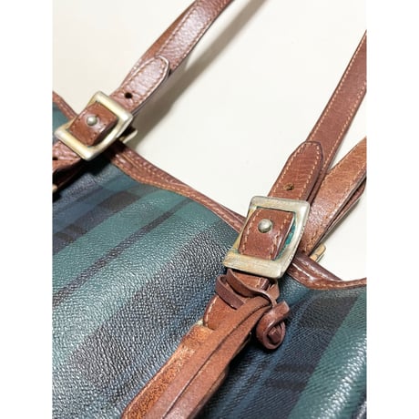 USED Ralph Lauren PVC/レザートートバッグ
