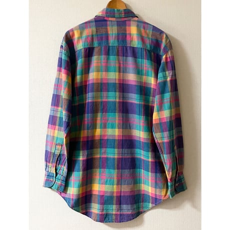 USED OLD GAP 90's マドラスチェックシャツ M