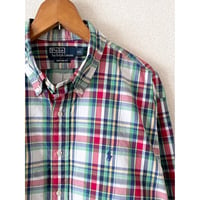 USED POLOラルフローレン CUSTOM FIT ボタンダウンシャツ XXL