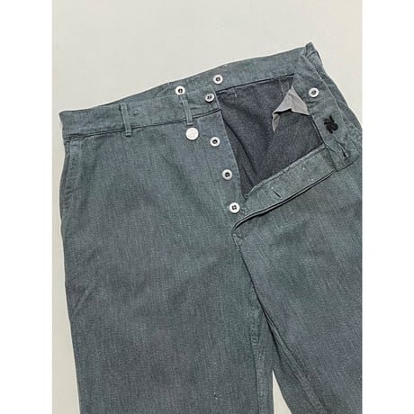 USED スイス軍　デニムワークパンツ 36/30相当 27