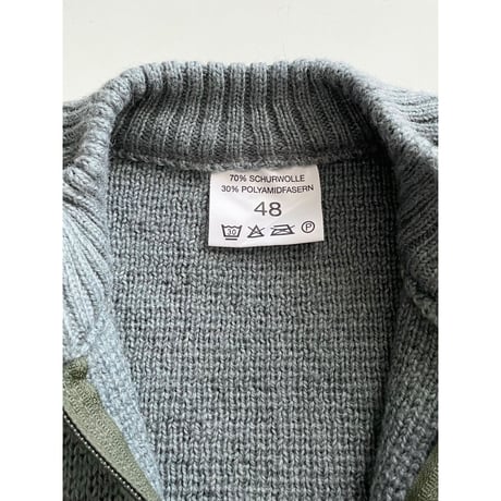 USED スイス軍　ハーフZIP セーター 48