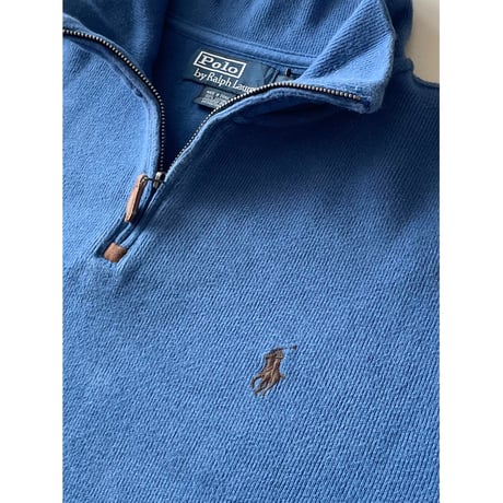USED POLOラルフローレン ハーフzipシャツ L