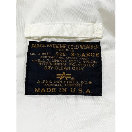 USED ALPHA INDUSTRIES MADE in USA N-4B X-LARGE