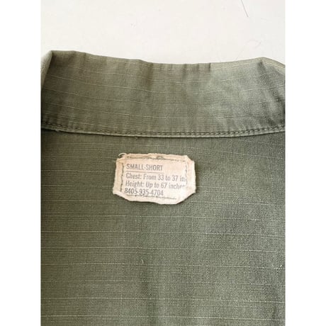 USED 70's US ARMY ジャングルファティーグ ジャケット SMALL-SHORT