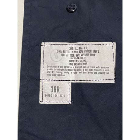 USED 80's USAF オールウェザーコート 38R ボアライナー付き