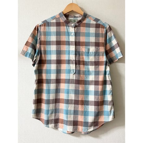 USED レディース LL Bean プルオーバースタンドカラーシャツ M