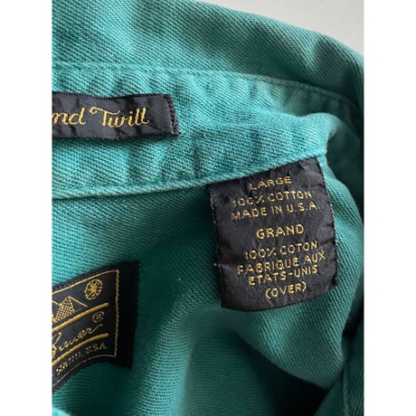 USED 90's アメリカ製　EDDIE BAUER ツイルシャツ L