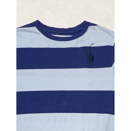 USED POLOラルフローレン BIGポニーボーダーTシャツ ボーイズL(160)