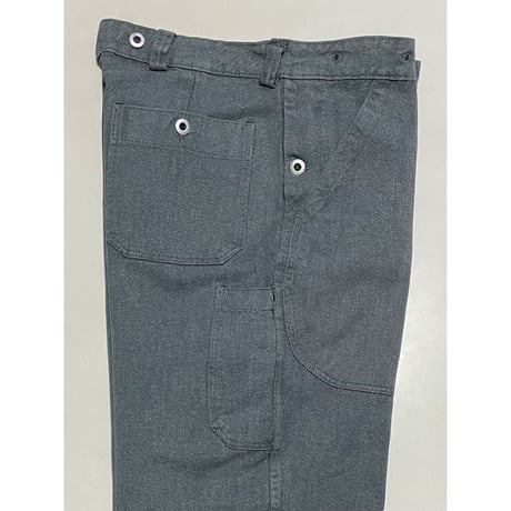 USED スイス軍　デニムワークパンツ 34/28相当 メタルボタン 69
