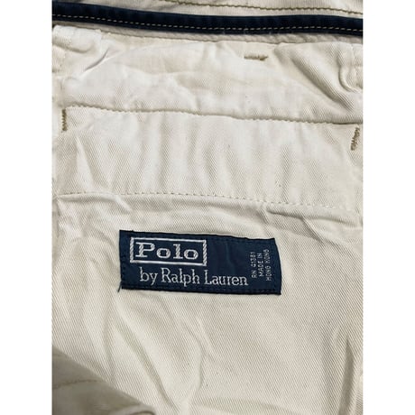 USED POLO ラルフローレン チノショーツ BEI 34 ウエスト紐