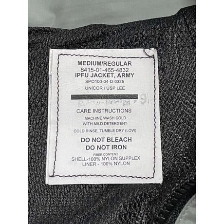 DEAD STOCK US ARMY ナイロンジャケット IPFU デッドストック