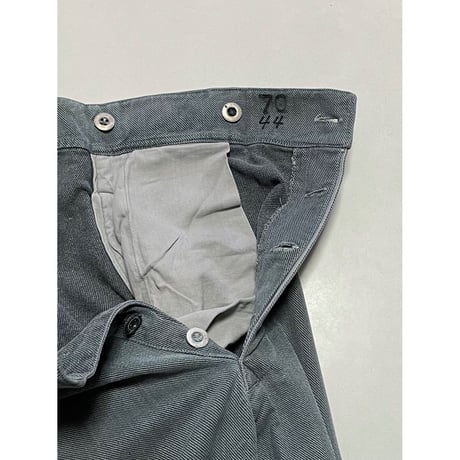 USED スイス軍　デニムワークパンツ　メタルボタン 32/28相当 37