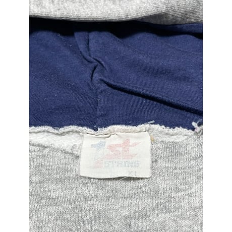 USED 90's 1ST STRING 重ね着風　ラグランスウェットパーカー XL