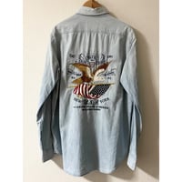 USED POLO ラルフローレン シャンブレーシャツ M