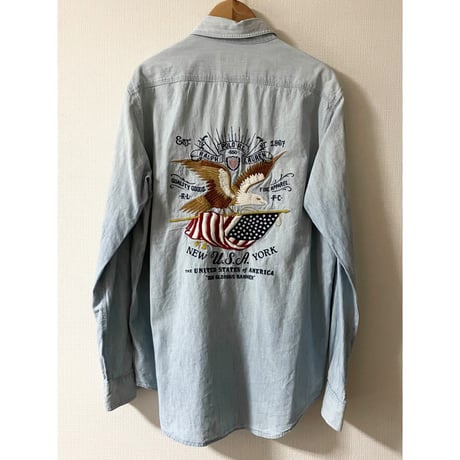 USED POLO ラルフローレン シャンブレーシャツ M