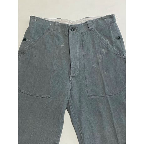 USED スイス軍　デニムワークパンツ 36/28相当 42
