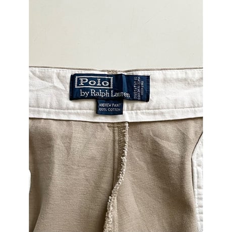 USED POLO ラルフローレン 90's ツータックチノ 34/30 ANDREW