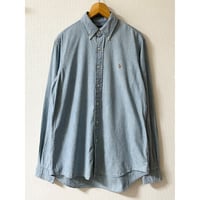 USED POLO ラルフローレン CLASSIC FIT シャンブレーシャツ M