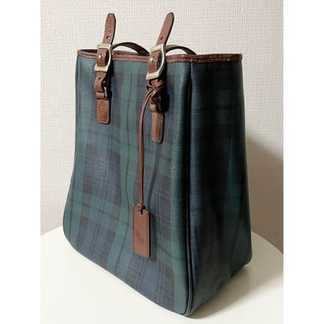 USED Ralph Lauren PVC/レザートートバッグ
