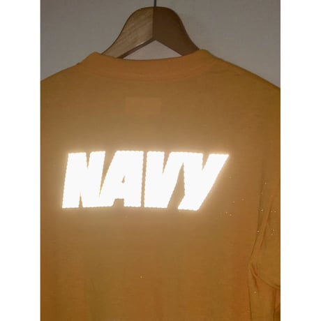 USN 米海軍 Tシャツ GOLD リフレクトプリント SOFFE