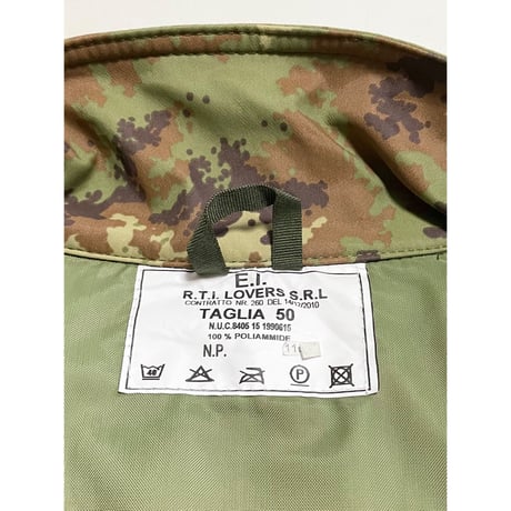 DEAD STOCK イタリア軍 Vegetatoカモ ソフトシェルジャケット 50