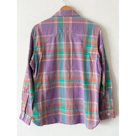 USED Ralph Lauren マドラスチェックワークシャツ S