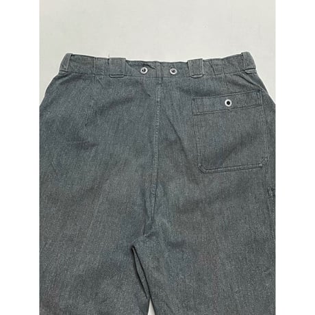 USED スイス軍　デニムワークパンツ　メタルボタン 36/28相当 32