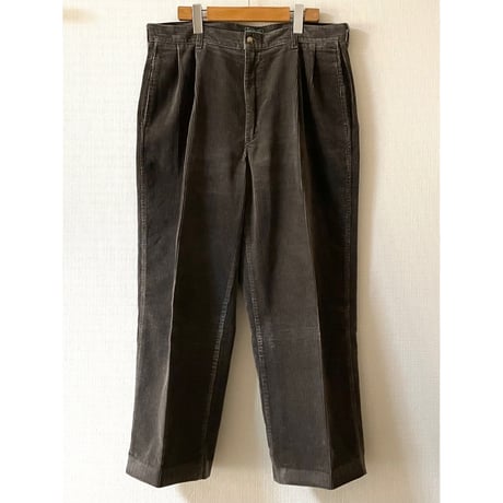 USED POLO COUNTRY ツータック　太畝コーデュロイパンツ 34/32