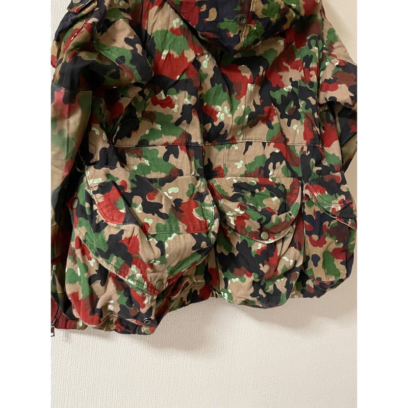 特価 スイス軍 アルペンカモ ジャケット サイズ48 ＋専用バックパック スイス軍 M57 フィールドジャケット バックパック付 アルペン