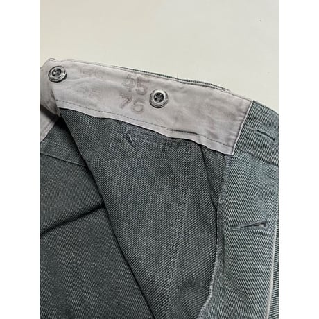 VINTAGE 60〜70's スイス軍　デニムワークパンツ 前期型 アルミボタン　45/76