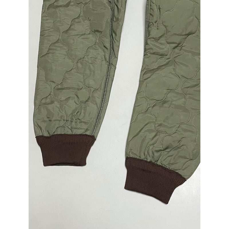 dead stock vintage　キルティングライナーパンツ　軍物 MILITARY - dead stock vintage チェコ軍 キルティング ライナー