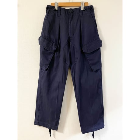USED イギリス軍　ロイヤルネイビー　カーゴパンツ 斜めポケット 75/80/96